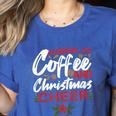 Running On Coffee And Christmas Cheer Lover Teacher For Men Women Kids Women's Heather T-Shirt Heather True Royal