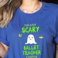 Scary Ballet Teacher Costume Halloween Lazy Easy Women's Heather T-Shirt Heather True Royal