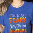 This Is My Scary Math Teacher Costume Halloween Women's Heather T-Shirt Heather True Royal This Is My Scary Math Teacher Costume Halloween Women's Heather T-Shirt Heather True Royal