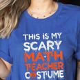 This Is My Scary Math Teacher Costume For Halloween Women's Heather T-Shirt Heather True Royal This Is My Scary Math Teacher Costume For Halloween Women's Heather T-Shirt Heather True Royal