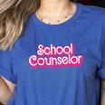 School Counselor Back To School Teacher Life Women's Heather T-Shirt Heather True Royal School Counselor Back To School Teacher Life Women's Heather T-Shirt Heather True Royal