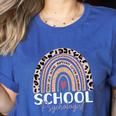 School Psych Teacher School Psychologist Leopard Rainbow Women's Heather T-Shirt Heather True Royal School Psych Teacher School Psychologist Leopard Rainbow Women's Heather T-Shirt Heather True Royal