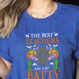 School Teacher A Bit Batty Teaching Bat Halloween Costume Women's Heather T-Shirt Heather True Royal School Teacher A Bit Batty Teaching Bat Halloween Costume Women's Heather T-Shirt Heather True Royal