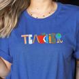 School Teacher Men And Women Back To School Teachers Women's Heather T-Shirt Heather True Royal School Teacher Men And Women Back To School Teachers Women's Heather T-Shirt Heather True Royal