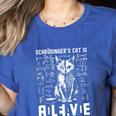 Schrodinger's Cat Dead And Alive Physics Teacher Women's Heather T-Shirt Heather True Royal Schrodinger's Cat Dead And Alive Physics Teacher Women's Heather T-Shirt Heather True Royal