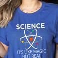 Science It's Like Magic But Real Teachers Students Scientist Women's Heather T-Shirt Heather True Royal Science It's Like Magic But Real Teachers Students Scientist Women's Heather T-Shirt Heather True Royal