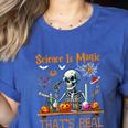 Science Is Magic Halloween Skeleton Students Teacher Women's Heather T-Shirt Heather True Royal Science Is Magic Halloween Skeleton Students Teacher Women's Heather T-Shirt Heather True Royal