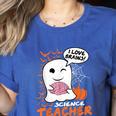 Science Teacher Cute Ghost Halloween Teacher Men Women Women's Heather T-Shirt Heather True Royal Science Teacher Cute Ghost Halloween Teacher Men Women Women's Heather T-Shirt Heather True Royal