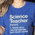 Science Teacher Definition Back To School First Day Women's Heather T-Shirt Heather True Royal Science Teacher Definition Back To School First Day Women's Heather T-Shirt Heather True Royal