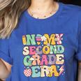In My Second Grade Era Girl Back To School 2nd Grade Teacher Women's Heather T-Shirt Heather True Royal