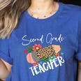 Second Grade Teacher Leopard Pencil 2nd Grade Women Teacher Women's Heather T-Shirt Heather True Royal Second Grade Teacher Leopard Pencil 2nd Grade Women Teacher Women's Heather T-Shirt Heather True Royal