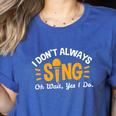 Singer Musician Music Musical Teacher Singing Women's Heather T-Shirt Heather True Royal