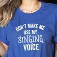 Singing Voice Singer Choir Chorus Music Teacher For Men Women Girls Kids Women's Heather T-Shirt Heather True Royal