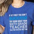 Sixth Grade Teacher 6th Grade Teacher T-Shirt Women's Heather T-Shirt Heather True Royal
