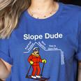 Slope Dude Algebra Geometry Middle School Math Teacher Women's Heather T-Shirt Heather True Royal Slope Dude Algebra Geometry Middle School Math Teacher Women's Heather T-Shirt Heather True Royal