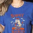 Sorry I'm Booked Ghost Reading Book Lover Teacher Halloween Women's Heather T-Shirt Heather True Royal Sorry I'm Booked Ghost Reading Book Lover Teacher Halloween Women's Heather T-Shirt Heather True Royal