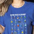 Space Alphabet Galaxy Astronaut Planets Student Teacher Women's Heather T-Shirt Heather True Royal Space Alphabet Galaxy Astronaut Planets Student Teacher Women's Heather T-Shirt Heather True Royal