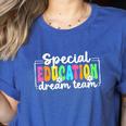 Special Education Dream Team Back To School SPED Teacher Women's Heather T-Shirt Heather True Royal