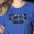 Special Education Squad Camo SPED Teacher Women's Heather T-Shirt Heather True Royal