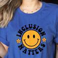Special Education Teacher Autism Awareness Inclusion Matters Women's Heather T-Shirt Heather True Royal Special Education Teacher Autism Awareness Inclusion Matters Women's Heather T-Shirt Heather True Royal