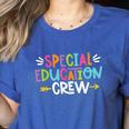 Special Educators Special Ed Teacher Special Education Crew Women's Heather T-Shirt Heather True Royal