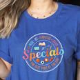 Special Teacher Music Art Library Physical Education Women's Heather T-Shirt Heather True Royal