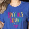 Specials Squad Art Music PE Tech Gym Teacher Team Women's Heather T-Shirt Heather True Royal