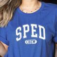 SPED Crew SPED Teacher Back To School For Women Men Women's Heather T-Shirt Heather True Royal SPED Crew SPED Teacher Back To School For Women Men Women's Heather T-Shirt Heather True Royal