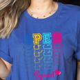 SPED Squad Proud Special Education Para Teacher Colorful Women's Heather T-Shirt Heather True Royal