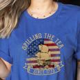 Spilling The Tea Since 1773 American History Teacher Vintage Women's Heather T-Shirt Heather True Royal Spilling The Tea Since 1773 American History Teacher Vintage Women's Heather T-Shirt Heather True Royal