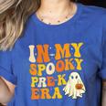 In My Spooky PRE-K Teacher Era Halloween Costume Tee Women's Heather T-Shirt Heather True Royal In My Spooky PRE-K Teacher Era Halloween Costume Tee Women's Heather T-Shirt Heather True Royal