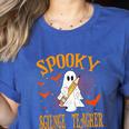 Spooky Science Teacher Ghost Halloween School Women Women's Heather T-Shirt Heather True Royal Spooky Science Teacher Ghost Halloween School Women Women's Heather T-Shirt Heather True Royal