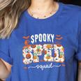 Spooky SPED Squad Special Education Teacher Halloween Ghost Women's Heather T-Shirt Heather True Royal Spooky SPED Squad Special Education Teacher Halloween Ghost Women's Heather T-Shirt Heather True Royal