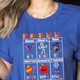 Spooky Syllables Teacher Halloween Educational Kids Women's Heather T-Shirt Heather True Royal Spooky Syllables Teacher Halloween Educational Kids Women's Heather T-Shirt Heather True Royal