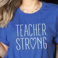 Strong Teacher Shirt Great Inspirational Teacher Women's Heather T-Shirt Heather True Royal Strong Teacher Shirt Great Inspirational Teacher Women's Heather T-Shirt Heather True Royal