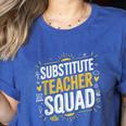 Substitute Teacher Squad Sub Teacher Substitute Teaching Women's Heather T-Shirt Heather True Royal