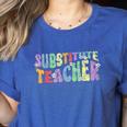 Substitute Teacher Women Back To School Substitute Teacher Women's Heather T-Shirt Heather True Royal Substitute Teacher Women Back To School Substitute Teacher Women's Heather T-Shirt Heather True Royal