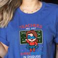Super Hero Teacher Superheroes In Disguise Women's Heather T-Shirt Heather True Royal Super Hero Teacher Superheroes In Disguise Women's Heather T-Shirt Heather True Royal