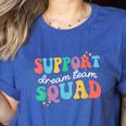 Support Dream Services Team Groovy Teacher Support Squad Women's Heather T-Shirt Heather True Royal Support Dream Services Team Groovy Teacher Support Squad Women's Heather T-Shirt Heather True Royal