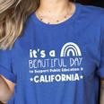 Support Public Education Teacher Red For Ed California For Men Women Kids Women's Heather T-Shirt Heather True Royal Support Public Education Teacher Red For Ed California For Men Women Kids Women's Heather T-Shirt Heather True Royal