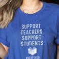 Support Teachers Support Students Red For Ed T-Shirt Women's Heather T-Shirt Heather True Royal Support Teachers Support Students Red For Ed T-Shirt Women's Heather T-Shirt Heather True Royal
