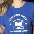 SYLLABUS PROFESSOR TEACHER Women's Heather T-Shirt Heather True Royal