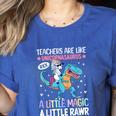 T Rex Dinosaur Unicorn Teachers Are Like Unicornasaurus Rex Women's Heather T-Shirt Heather True Royal T Rex Dinosaur Unicorn Teachers Are Like Unicornasaurus Rex Women's Heather T-Shirt Heather True Royal
