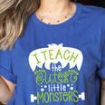 I Teach The Cutest Little Monsters Halloween Teacher Spooky Women's Heather T-Shirt Heather True Royal I Teach The Cutest Little Monsters Halloween Teacher Spooky Women's Heather T-Shirt Heather True Royal