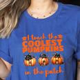 I Teach The Cutest Pumpkins Halloween Teacher Cat Lover Women's Heather T-Shirt Heather True Royal I Teach The Cutest Pumpkins Halloween Teacher Cat Lover Women's Heather T-Shirt Heather True Royal