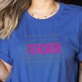 TEACH Inspirational Teacher Comfortable & Stylish T-Shirt Women's Heather T-Shirt Heather True Royal TEACH Inspirational Teacher Comfortable & Stylish T-Shirt Women's Heather T-Shirt Heather True Royal