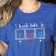 I Teach Kids To Read Reading Teacher Appreciation Women's Heather T-Shirt Heather True Royal