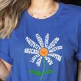 Teach Love Inspire Teachers Inspirational Flower Teachers Women's Heather T-Shirt Heather True Royal