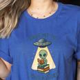 Teacher Alien Books UFO Reading Take Me To Your Reader Women's Heather T-Shirt Heather True Royal Teacher Alien Books UFO Reading Take Me To Your Reader Women's Heather T-Shirt Heather True Royal