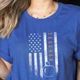 Teacher American Flag Teacher's Day Teaching Women's Heather T-Shirt Heather True Royal